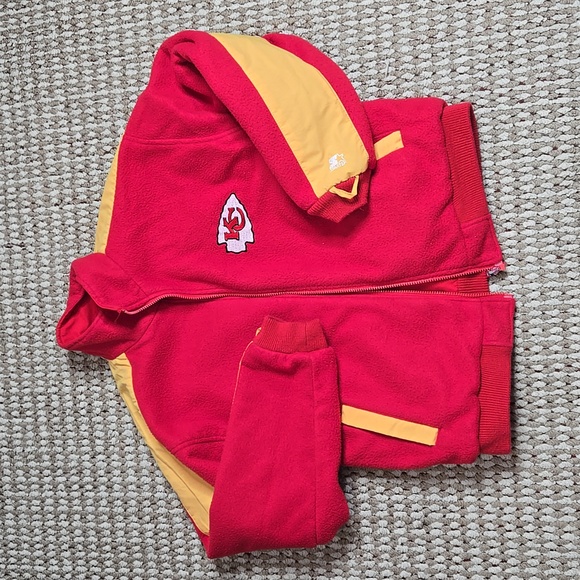 Kansas City Chiefs Reversible Starter Jacket NFL Football Medium Jacket Coat